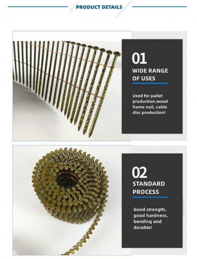 Supply Galvanized Coil Roofing Nails Coil Roof Shingle Nail