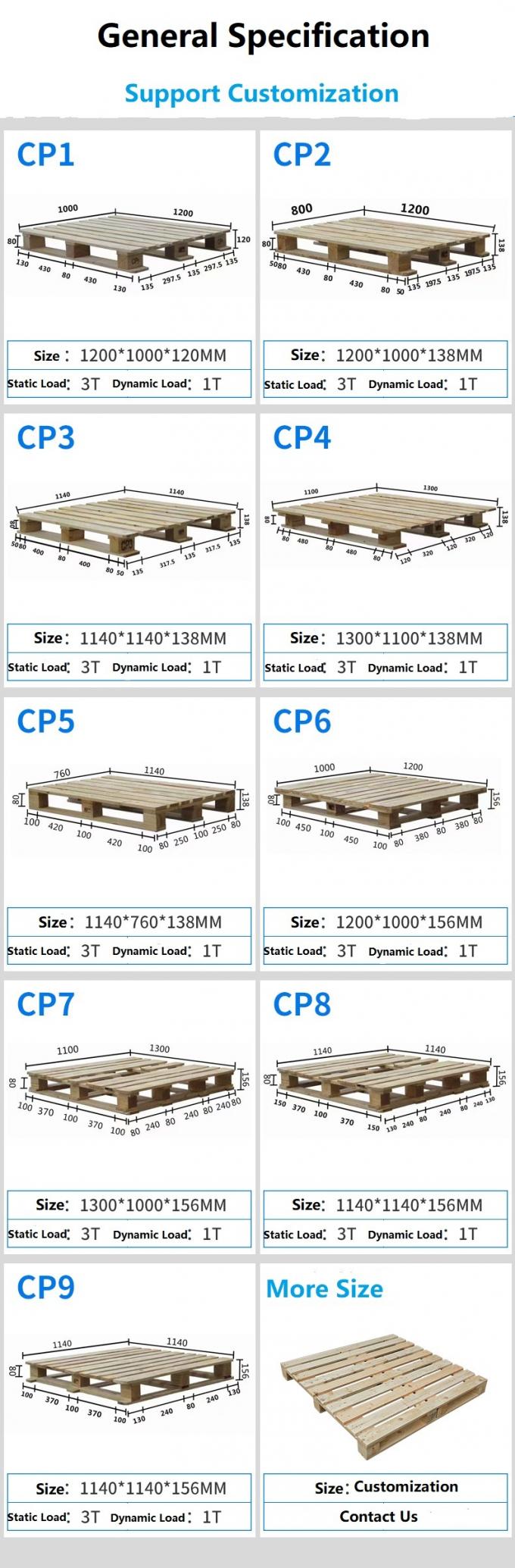 Epal Standard 4-Entry 80*120cm Wooden Pallet